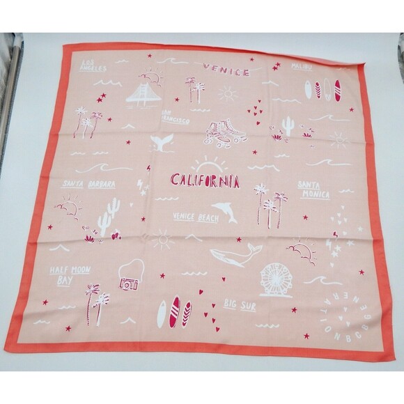 BCB Generation California Tourist Scarf Cities Los Angeles San Francisco Venice - Picture 1 of 8